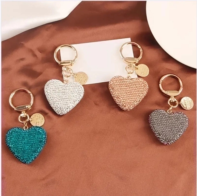 Retro Streetwear Heart Shape Alloy Women’s Bag Pendant Keychain