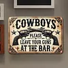 Cowboy - Vintage Metal Signs - 20*30cm/30*40cm - Western