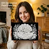 uk.everydayedeals DIY Pearl Painting With Frame - Handmade Self-Adhesive Pearls - Mermaid(20*30cm)