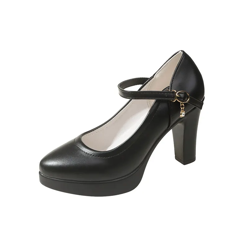 Breakj Breakj Table High Heel Mary Jane Fashion Women's Shoes 2025 New Design Feels Comfortable One-Word Sexy Women's Shoes Large Size