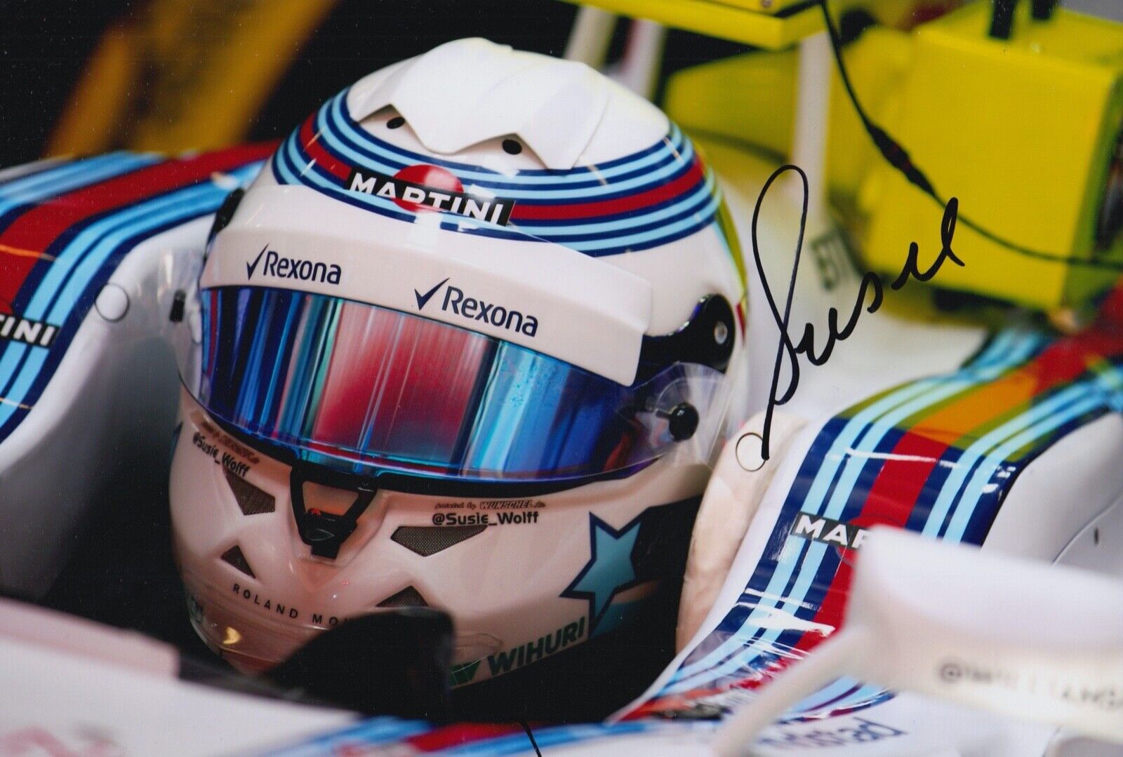 Susie Wolff Hand Signed 12x8 Photo Poster painting F1 Autograph Williams Racing 15