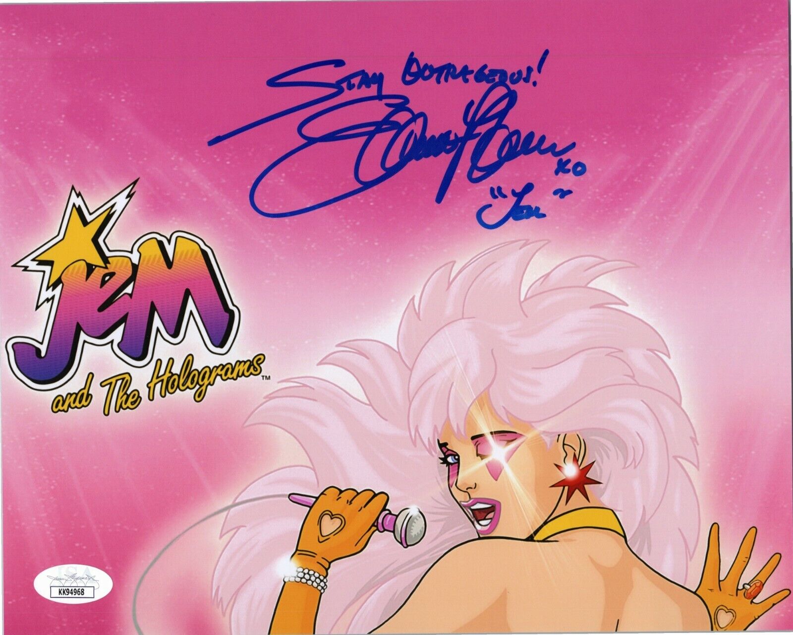 SAMANTHA NEWARK Authentic Hand-Signed JEM and the Holograms