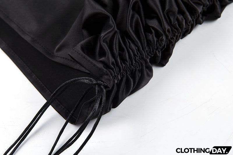 Satin Strappy Side Drawstring Slim Dress