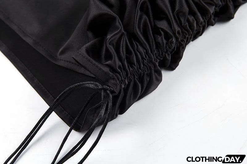 Satin Strappy Side Drawstring Slim Dress