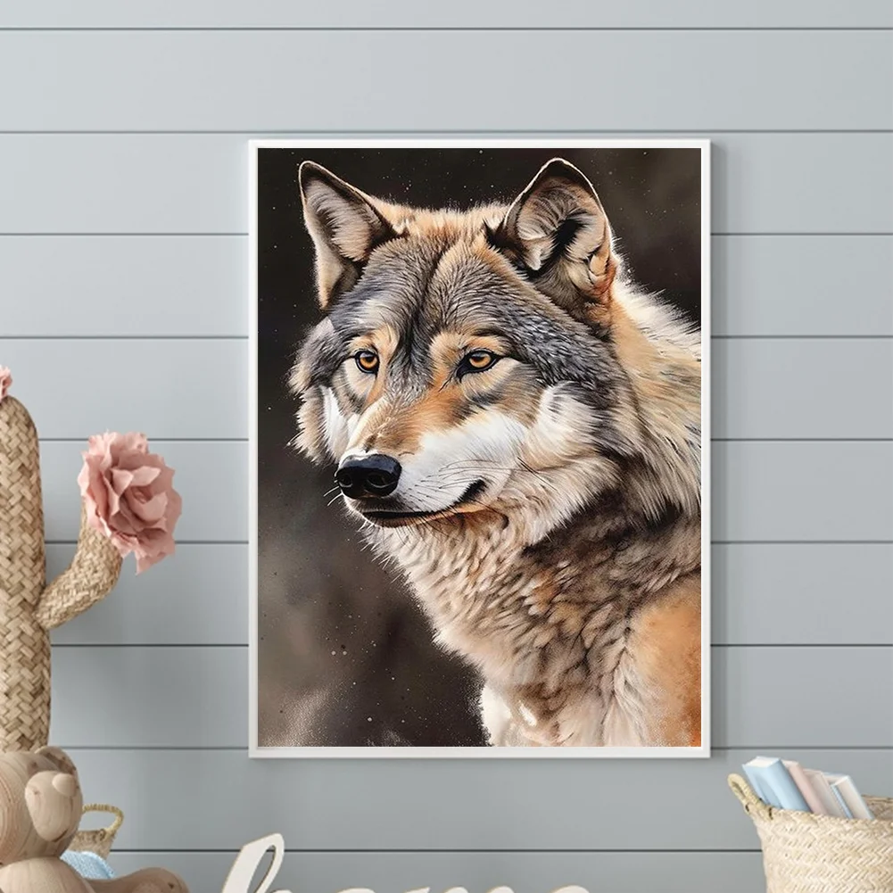 Diamond Painting - Full Round Drill - Wolf(Canvas|30*40cm)