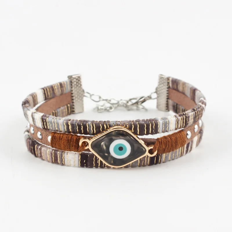 Bohemian style woven bracelet