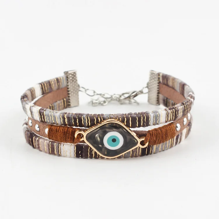 Bohemian style woven bracelet
