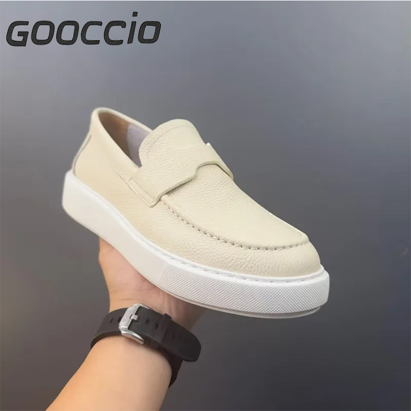 BC194 Cowhide Slip-On Loafers/Casual Shoes For Men GOOCCIO   