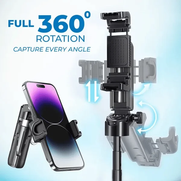 Hot Sale🔥4-in-1 Multifunctional 360&deg; Rotating Selfie Stick