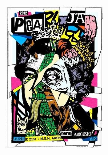 PEARL JAM POSTER - 2012 UK TOUR - Photo Poster painting QUALITY INSERT -  POST!