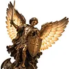 Archangel Michael Resin Wall Sconce Gothic LED Ambient Glow