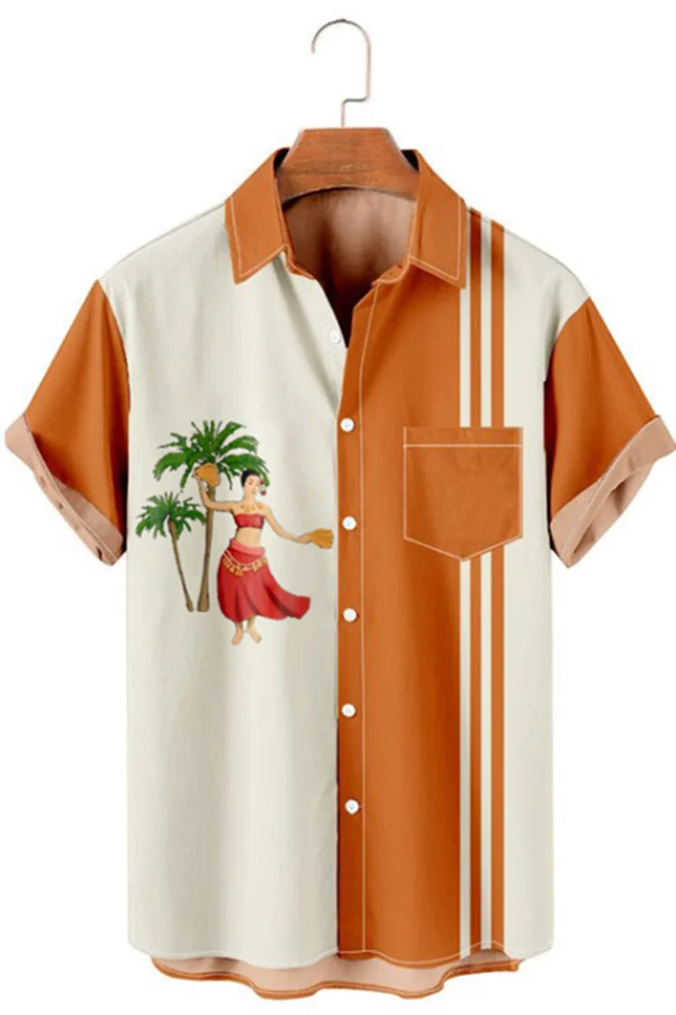 Men's Colorblock Resort Short Sleeve Shirt