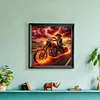 (50*50cm)Skeleton Cowboy Riding Motorcycle - Full Round Drill Diamond Painting