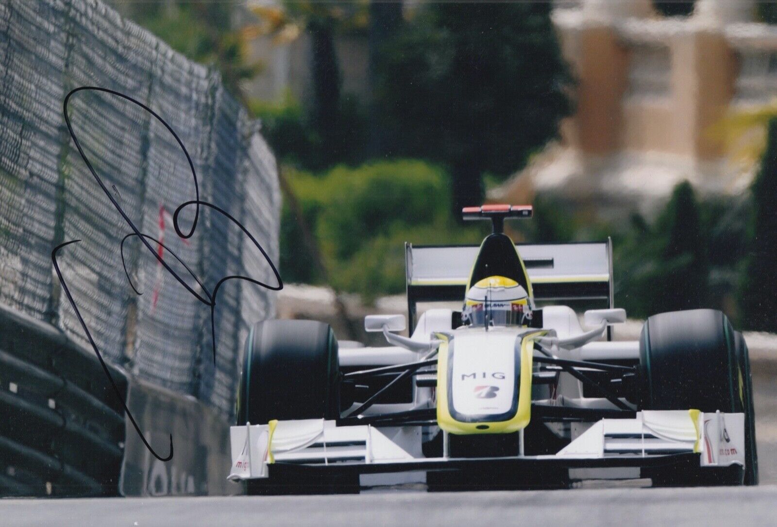 Jenson Button Hand Signed 12x8 Photo Poster painting F1 Autograph Brawn GP Formula 1