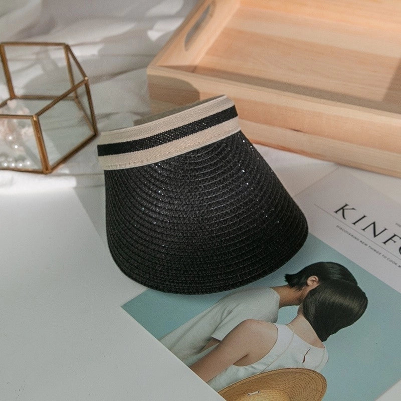 Women’s Minimalist Solid Color Flat Eaves Sun Hat