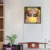 >SALE<5D DIY Full Round Drill Diamond Painting Veiled Girl Kit Home Decoration 30x30cm