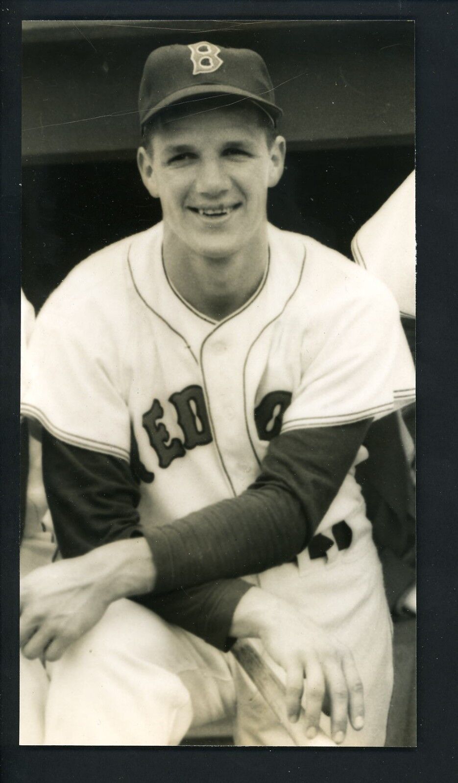 Ted Lepcio circa 1950 's Press Wire Photo Poster painting Red Sox