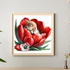 Diamond Painting-5D Full Round Drill  Flower Rabbit