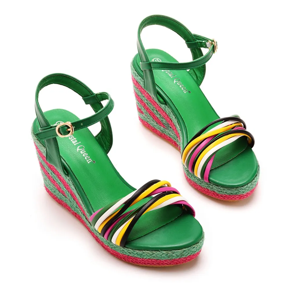 Breakj Breakj Cm Bohemian Heel Sandals Waterproof Table Fish Mouth High Heel Sandals Table Preparation Slopes Beach Sandals