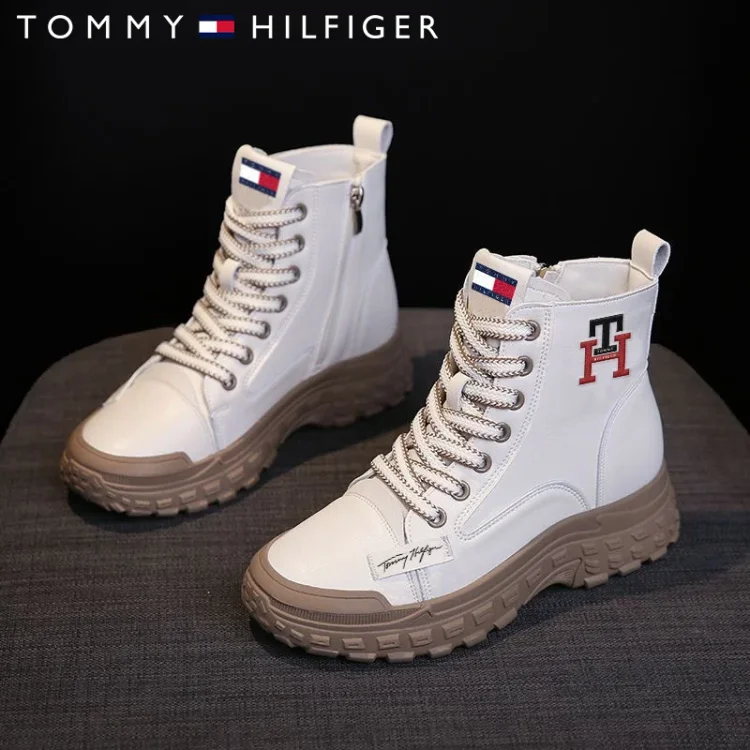 DAMSKIE OCIEPLANE BUTY ZIMOWE TOMMY HILFIGER® 2023 WYGODNE, ANTYPOŚLIZGOWE BUTY NA KAŻDY DZIEŃ