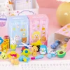 6 BOXES Mystery Erasers 4in1 Box for New School Term Kids Class Reward Student Office Exam Stationery Gift