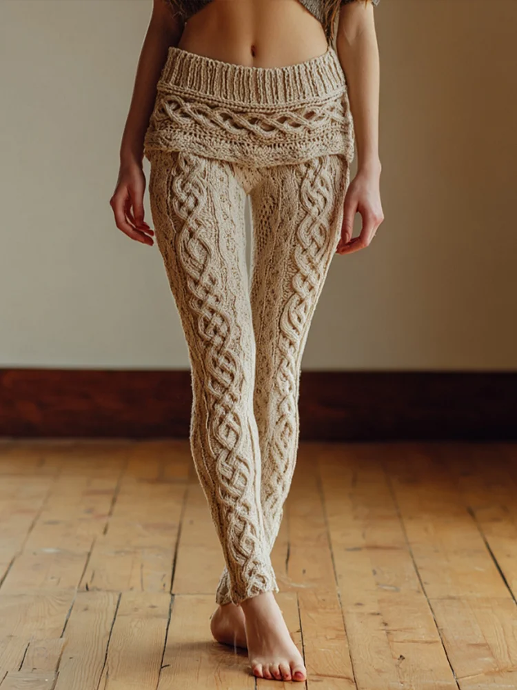 Gem&uuml;tliche Leggings mit keltischem Knoten muster f&uuml;r Frauen