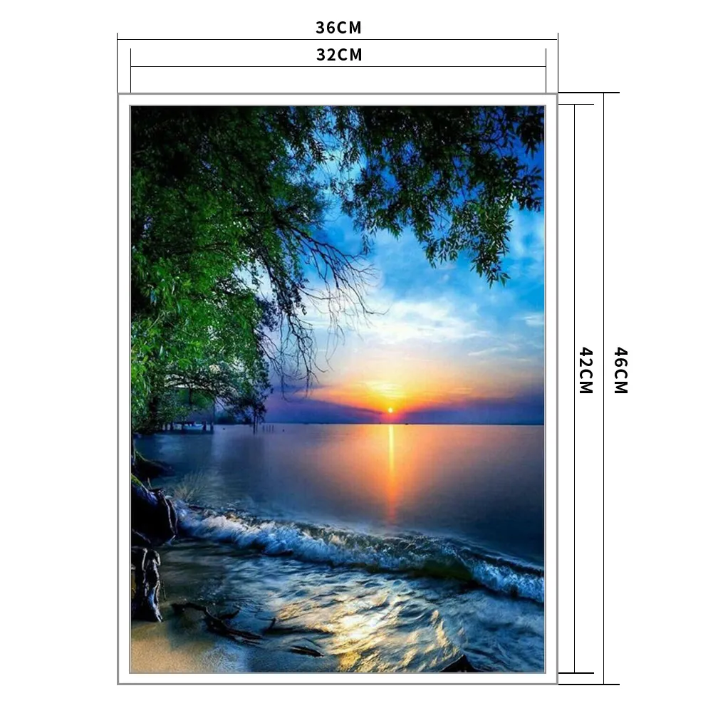 11ct Stamped Cross Stitch - Seaside(36*46cm)