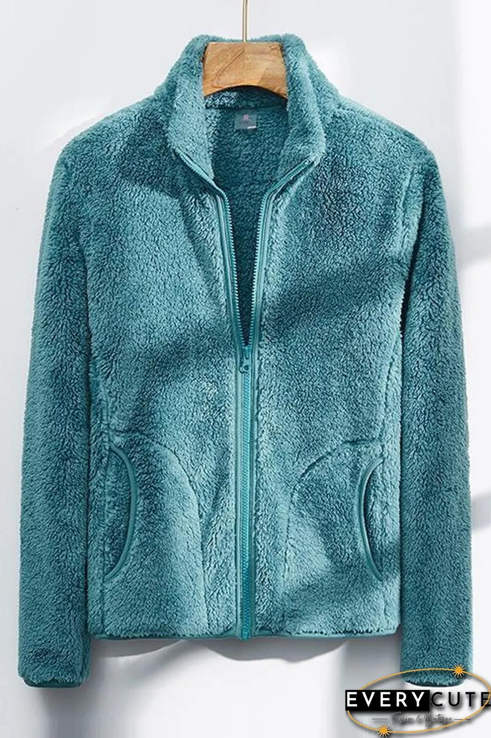 Classical Fluffy  Fleece Zipper Jackets