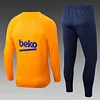 2022/2023 Barcelona Half-Pull Training Suit Yellow Jersey Set love fball