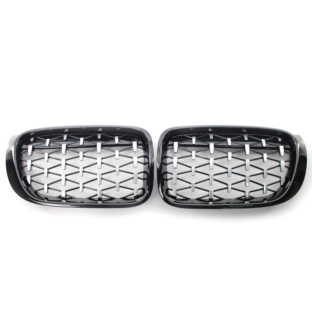 

Black Frame Chrome Diamond Kidney Grill for BMW F25 LCI X3 Facelift 14-17, 501 Original