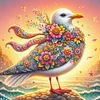 Diamond Painting-DIY Round Part AB Drill Seagull(35*35CM)