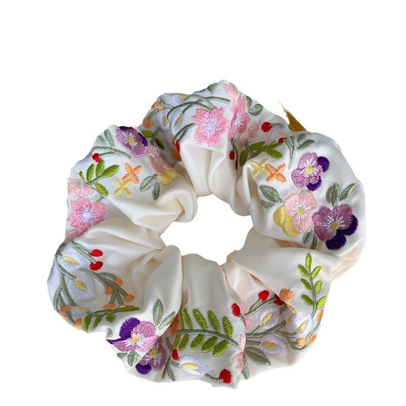 Elegant Minimalist Women’s Flower Cloth Hair Tie