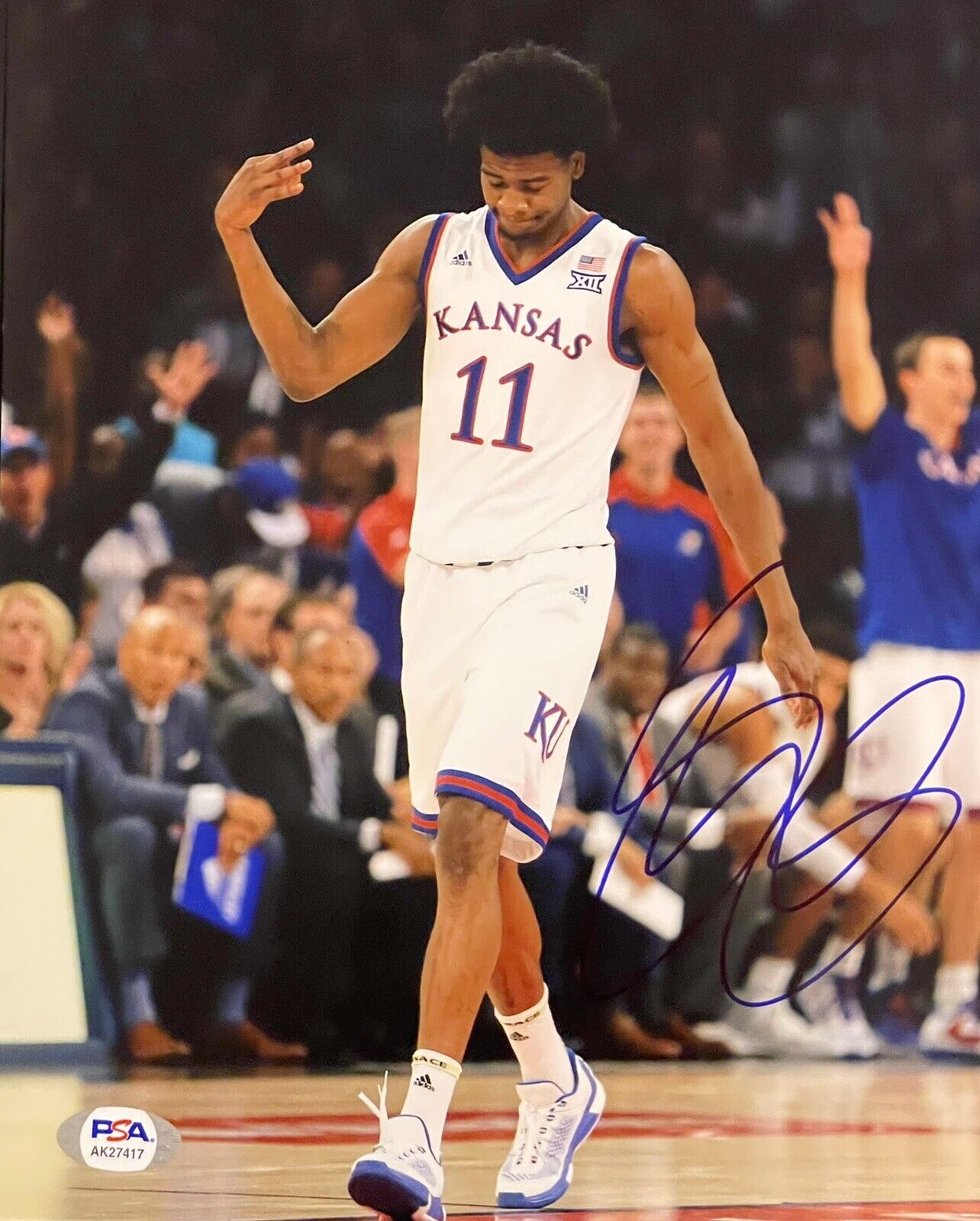 Josh Jackson Signed Autographed Kansas Jayhawks 8x10 Photo Poster painting PSA/DNA