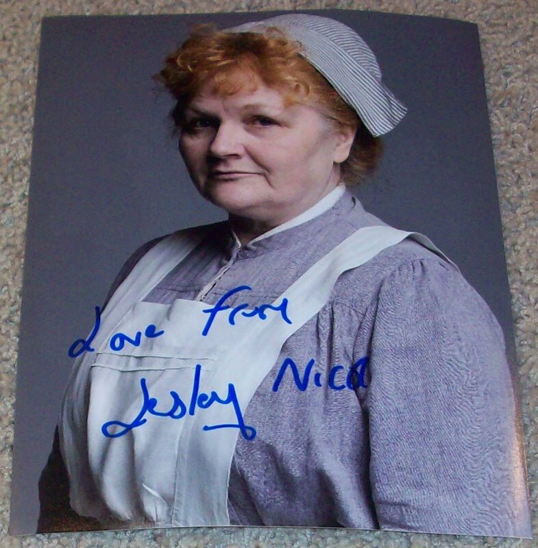 LESLEY NICOL SIGNED AUTOGRAPH DOWNTON ABBEY MRS. PATMORE 8x10 Photo Poster painting w/PROOF