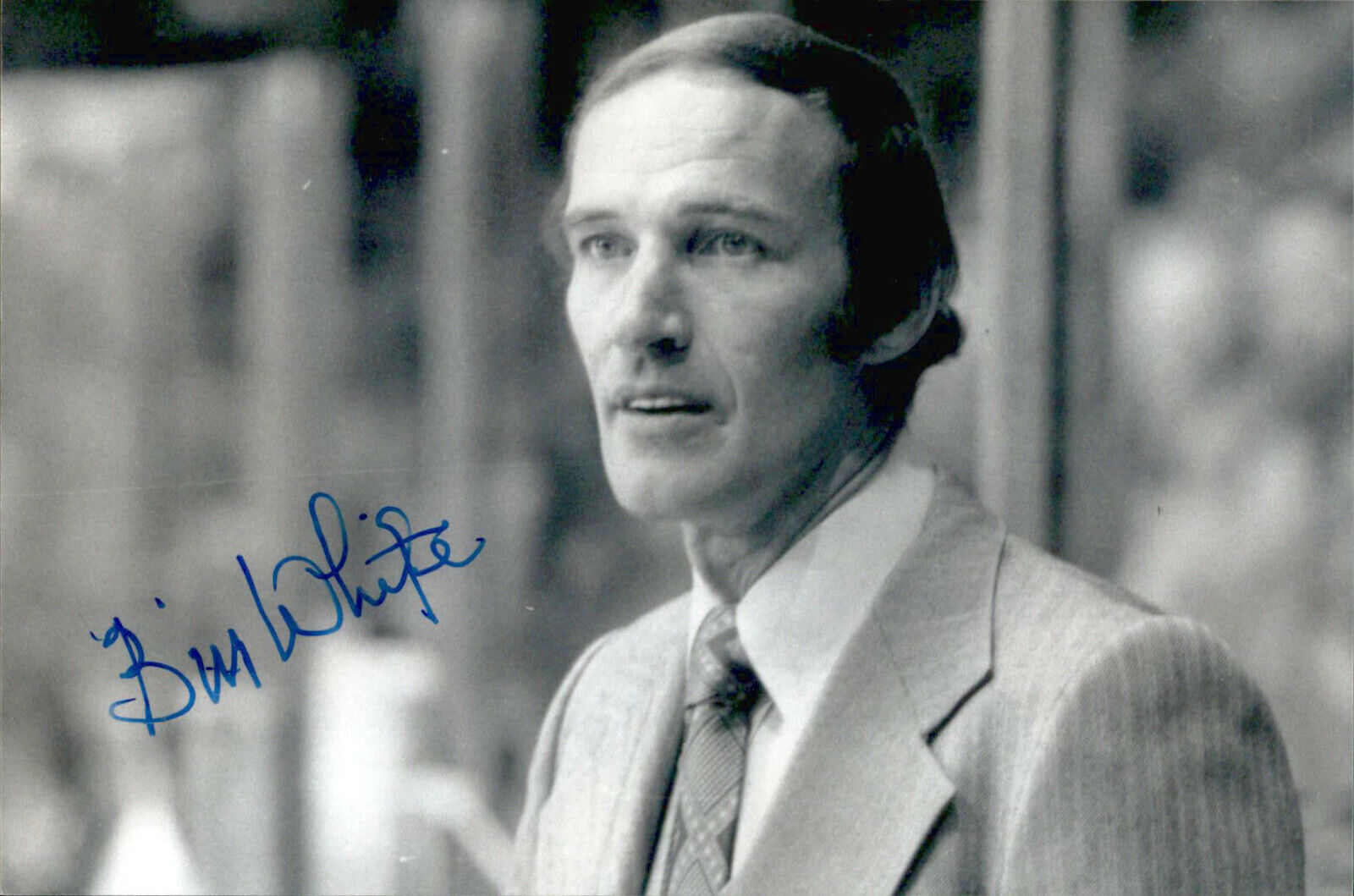 Bill White SIGNED autographed 4x6 Photo Poster painting CHICAGO BLACKHAWKS *DECEASED*