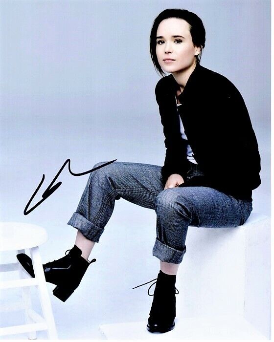 Ellen Page Signed Autographed Umbrella Academy X-MEN 8x10 inch Photo Poster painting Elliot Page