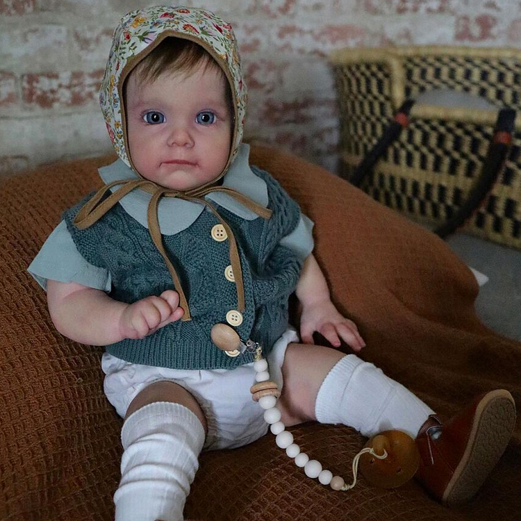 17" Sweet Sleeping Reborn Baby Toddler Boys Doll with Boyish Look Named Jaxon Rebornartdoll® RSAW-Rebornartdoll®