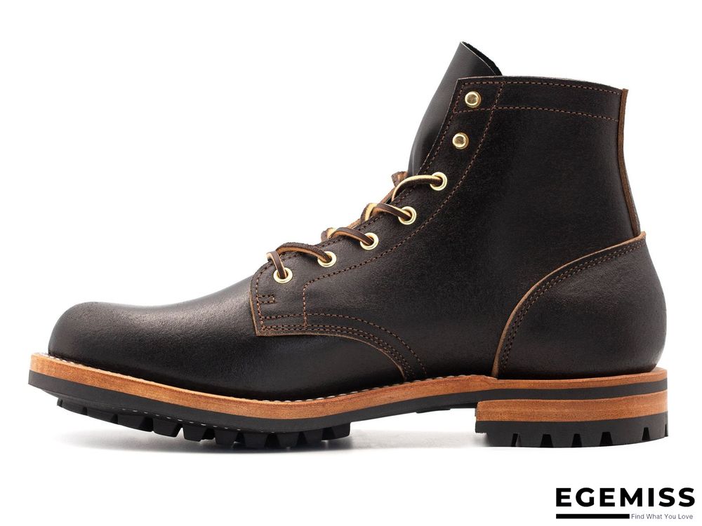 Cow Split Leather Men Boots Comfortable Boots Men Footwear Rubber Ankle Boots Men's Shoes | EGEMISS