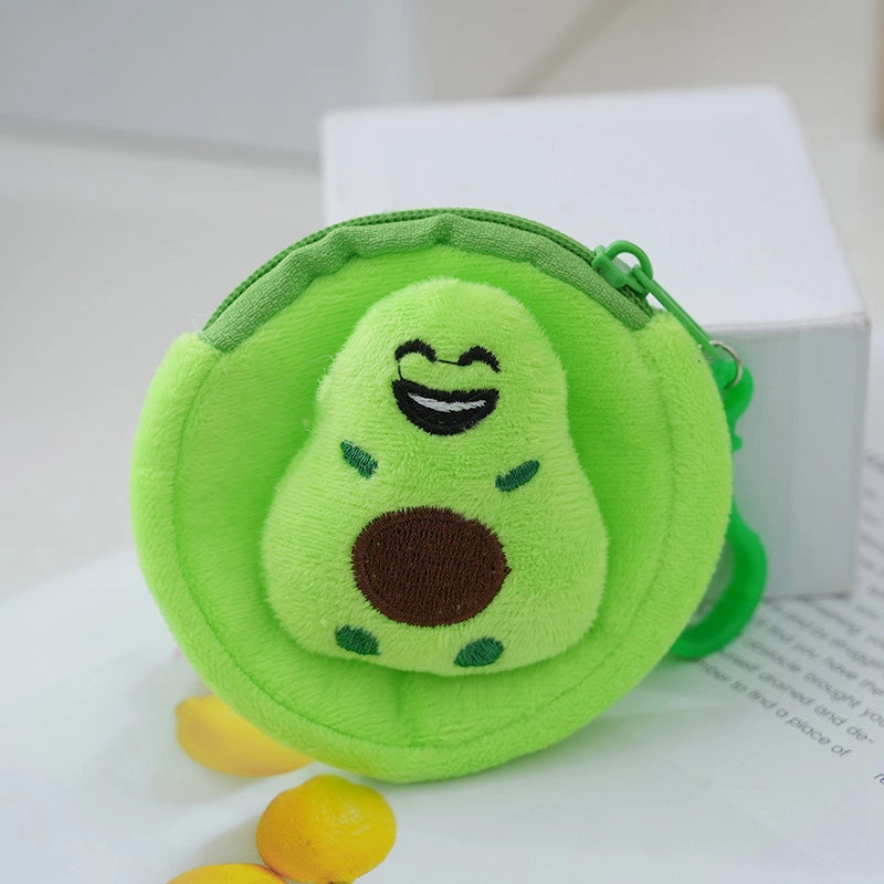 Avocado Shape Coin Purse New Arrival Fruit Schoolbag Lipstick Pack Cable Package Coin Pocket