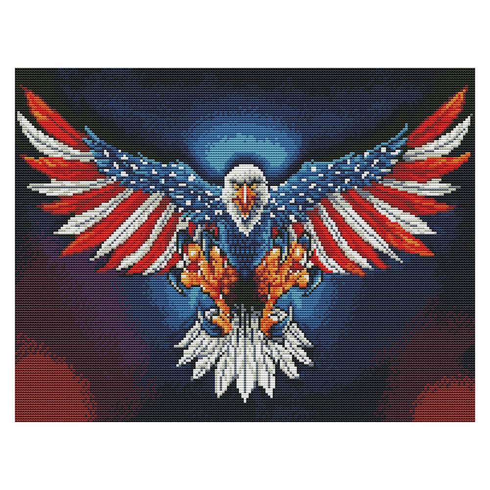 

Eagle - 11CT Stamped Cross Stitch - 50*40CM, 501 Original