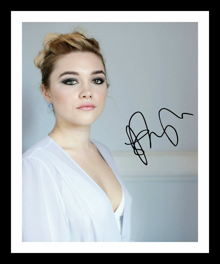 Florence Pugh Autograph Signed & Framed Photo Poster painting