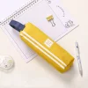 Back to School Season Student Canvas Pens Storage Bag Stylish Stationery