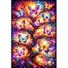 Tree and Butterfly Full DIY 5D Round Drill Diamond Art Kits Large Size 40*60cm Diamond Dots Paintings Picture Arts Craft Diamond Crystal Rhinestones Painting Kits for Adults/Beginners Gift Home Decor