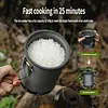 Lightweight Outdoor Rice Cooker Pot for Backpacking Hiking and Camping Cooking