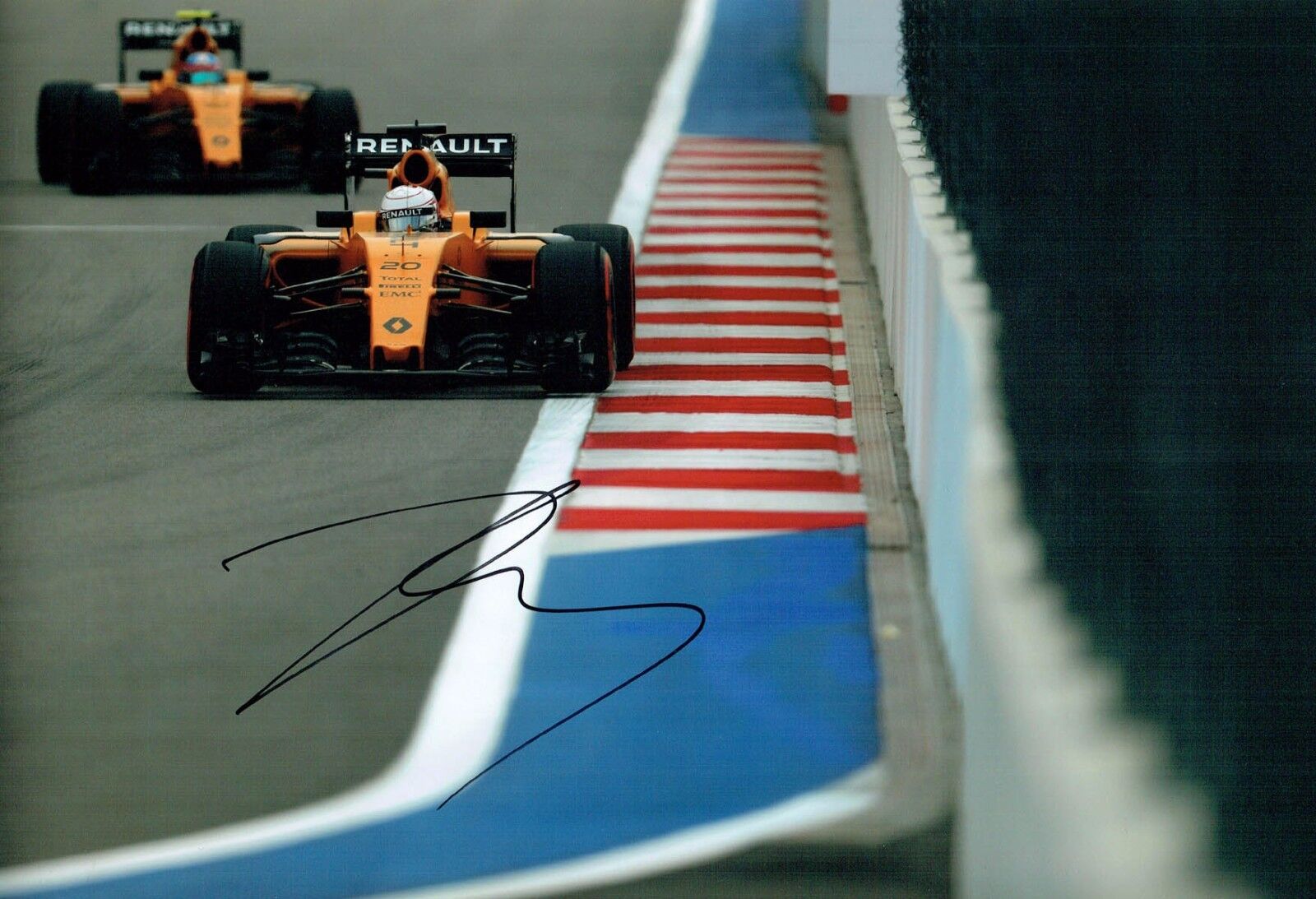 Kevin MAGNUSSEN Signed Autograph 12x8 RENAULT Driver Race Photo Poster painting 1 AFTAL COA