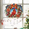Christmas DIY Acrylic Diamond Painting Pendant Double Sided Paint Suncatcher Hanging Ornament Home Decor Kit 