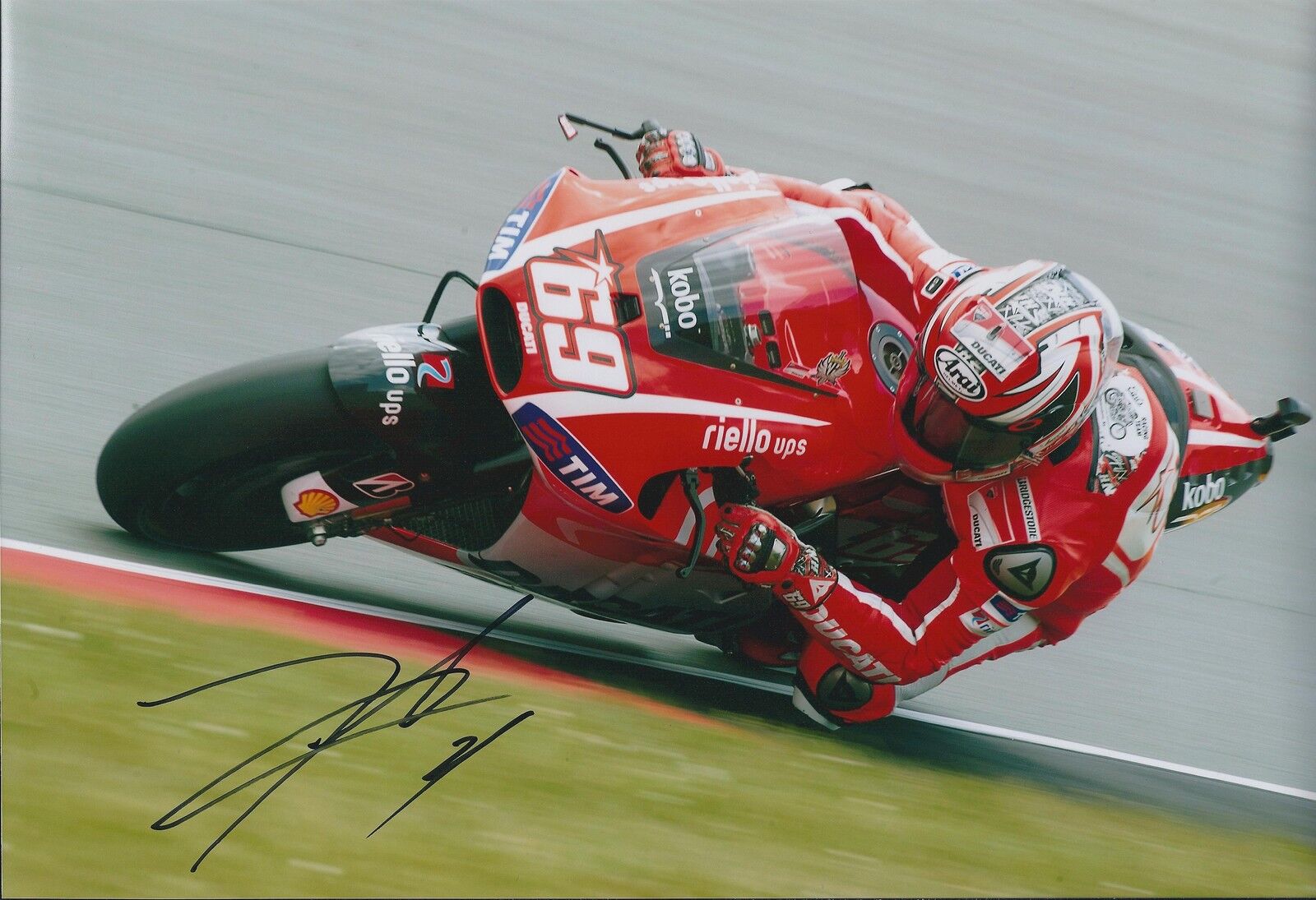 Nicky HAYDEN SIGNED Autograph MotoGP Day Of Champion Ducati 12x8 Photo Poster painting AFTAL COA
