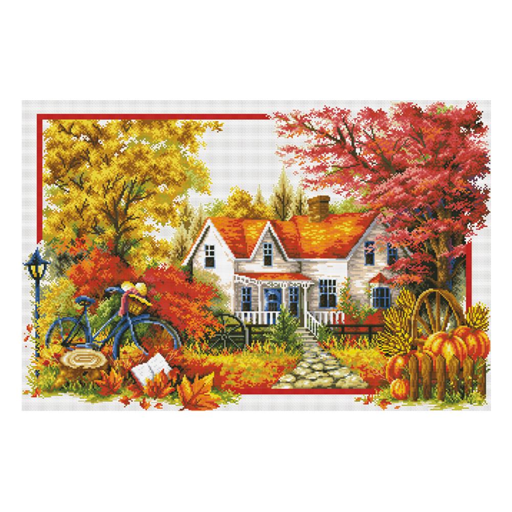 

Autumn - 11CT Stamped Cross Stitch - 85*58cm, 501 Original