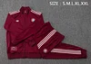 25/26 Bayern Munich Dark Maroon long zipper  Training Jacket Set