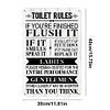 Toilet Rules - Metal Tin Signs(8*12Inch/12*16Inch)